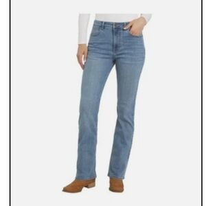 New!Wrangler Women's Size 6 High-Rise Bootcut Jeans Blue Stretch Denim Y2K Retro